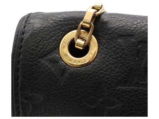 Borsa a Spalla con Catena Louis Vuitton Monogram Empreinte Saint Germain MM Nero - vista 7