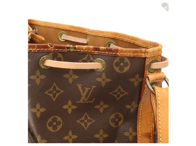 Borsa a Spalla Louis Vuitton Monogram Noe Marrone Monogramma - vista 7
