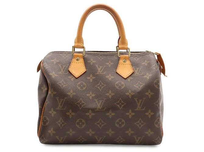 Sac à main Louis Vuitton Monogram Speedy 25 M41528 Marron Monogramme - vue 2