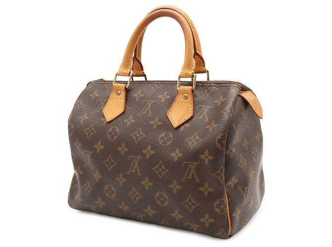 Sac à main Louis Vuitton Monogram Speedy 25 M41528 Marron Monogramme - vue 3