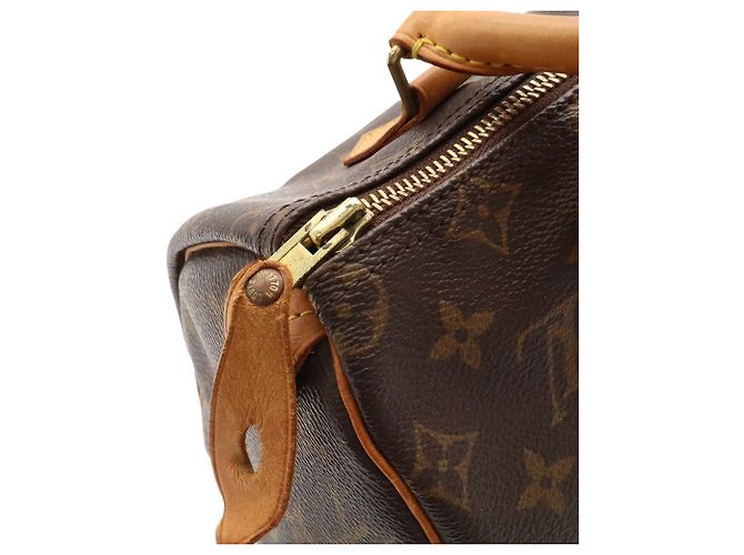 Sac à main Louis Vuitton Monogram Speedy 25 M41528 Marron Monogramme - vue 6