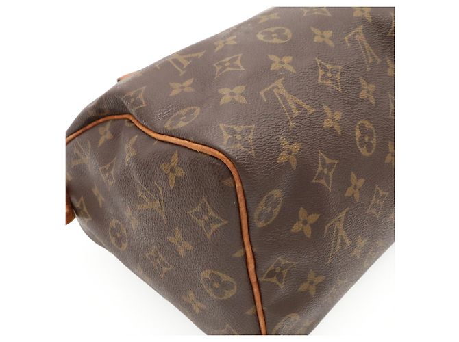 Borsa Louis Vuitton Monogram Speedy 25 M41528 Marrone Monogramma - vista 4