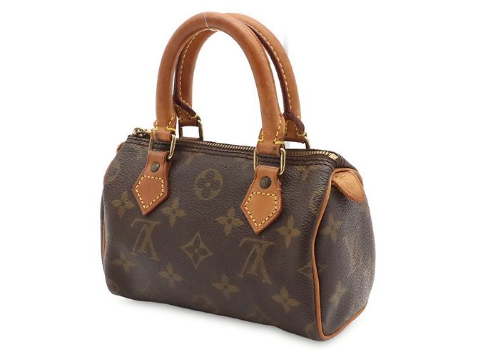 Borsa a mano Louis Vuitton Monogram Mini Speedy Marrone Monogramma - vista 3
