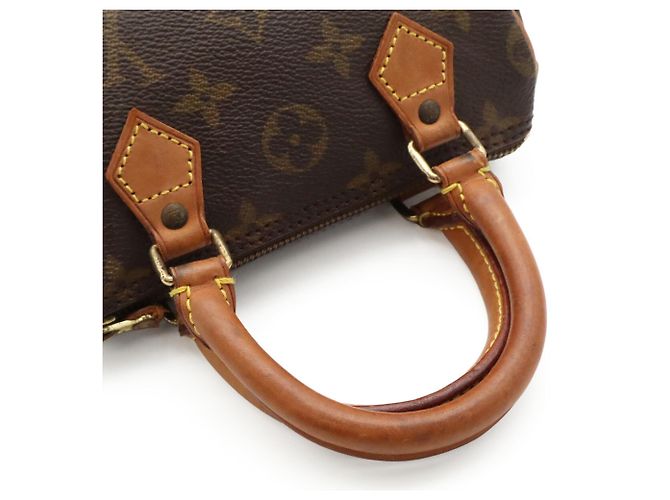 Borsa a mano Louis Vuitton Monogram Mini Speedy Marrone Monogramma - vista 5