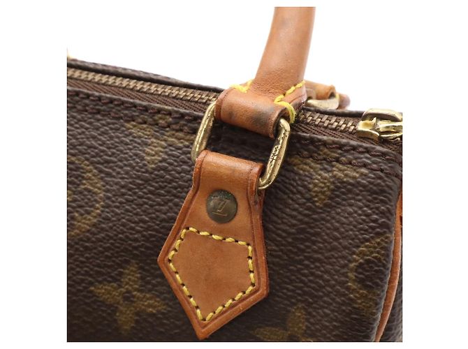 Borsa a mano Louis Vuitton Monogram Mini Speedy Marrone Monogramma - vista 7