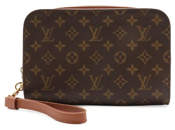 Clutch Louis Vuitton Monogram Orsay Marrone Monogramma - vista 2