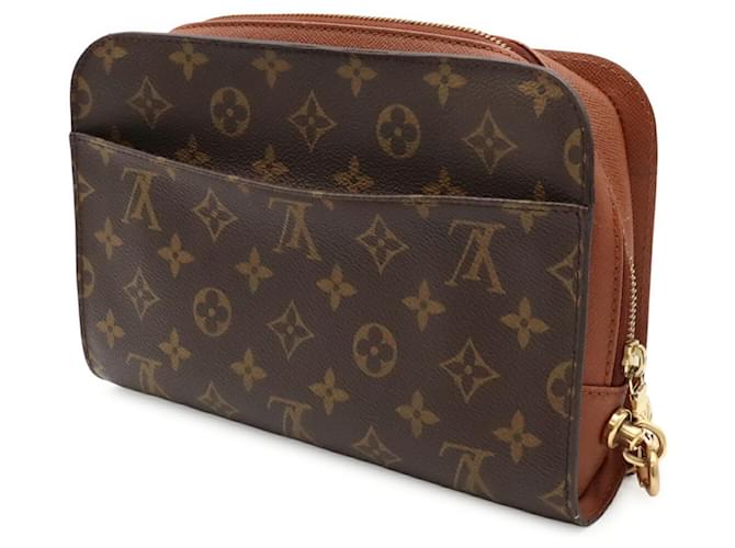 Clutch Louis Vuitton Monogram Orsay Marrone Monogramma - vista 3
