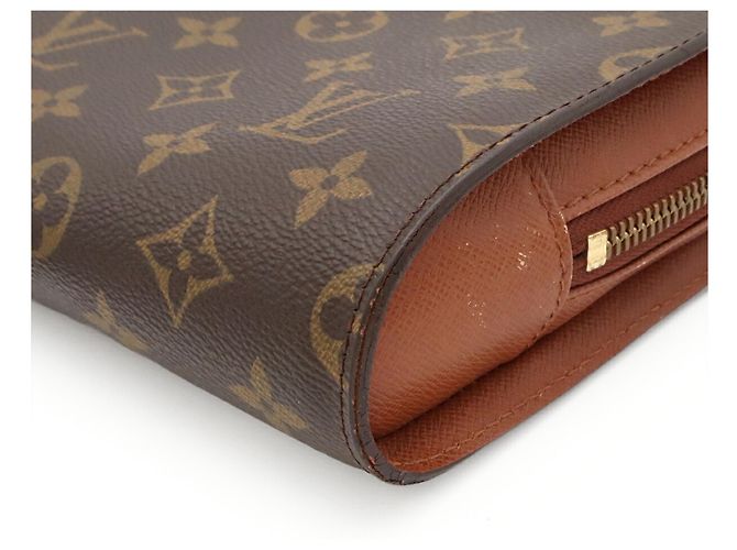 Clutch Louis Vuitton Monogram Orsay Marrone Monogramma - vista 4