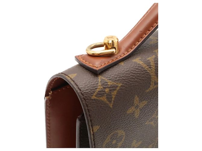 Borsa Louis Vuitton Monogram Monceau 28 Marrone Monogramma - vista 7