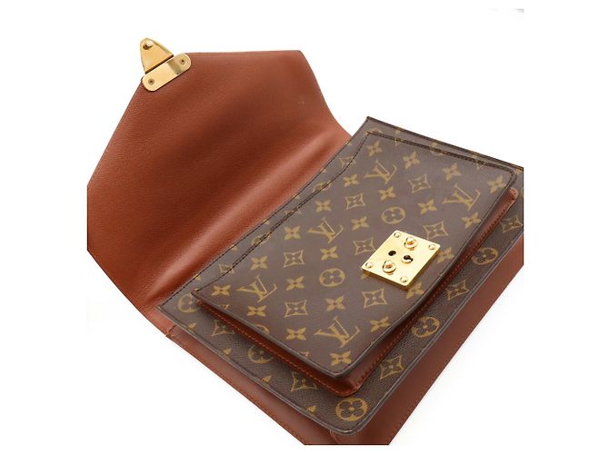 Borsa Louis Vuitton Monogram Monceau 28 Marrone Monogramma - vista 8