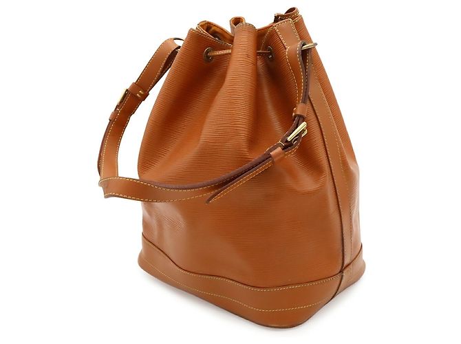 Borsa a Spalla Louis Vuitton Epi Noe D'oro Cammello - vista 3