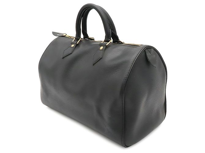 Borsa Louis Vuitton Epi Speedy 35 Nero - vista 3