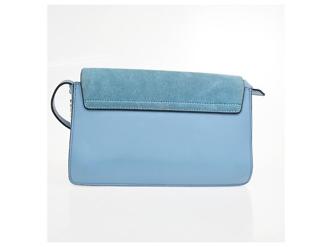 Chloé Chloe Faye en piel y ante Small Azul - vista 2