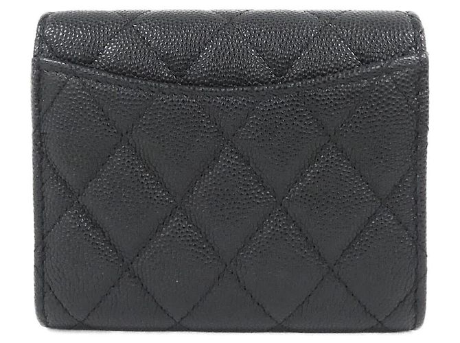 Cartera tríptico Chanel Timeless Classic Line AP0229 Negro Burdeos - vista 2