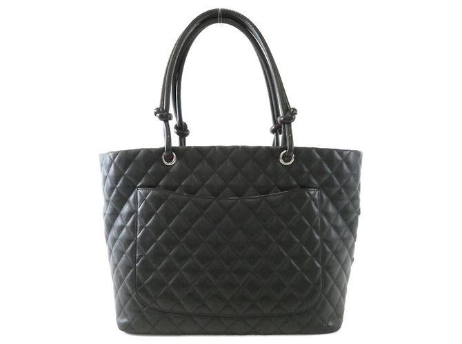Borsa Chanel Cambon Line 25169 Nero Bianco - vista 2