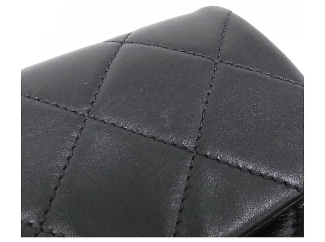 Borsa a tracolla in pelle nera Chanel AS2210 Nero - vista 4