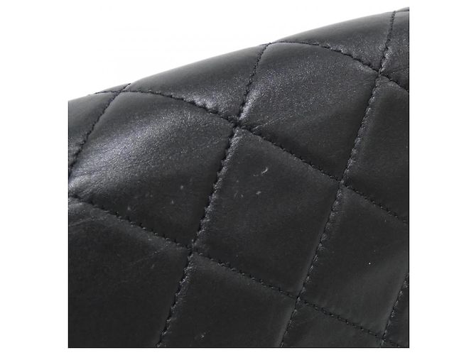Borsa a tracolla in pelle nera Chanel AS2210 Nero - vista 5