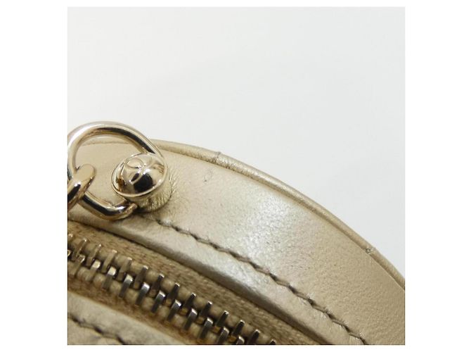 Borsa a tracolla Chanel AP2784 in agnello dorato D'oro - vista 5