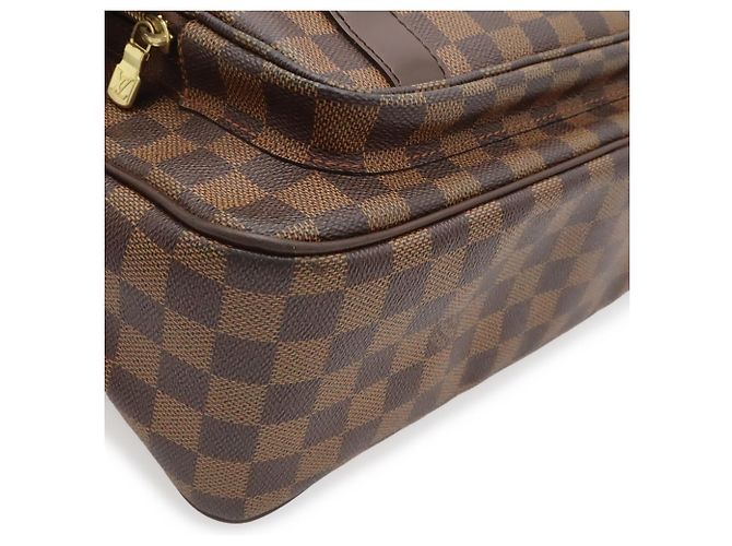 Borsa a Spalla Louis Vuitton Damier Melville Marrone - vista 4