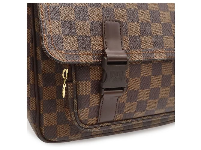 Borsa a Spalla Louis Vuitton Damier Melville Marrone - vista 7