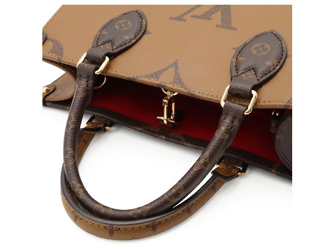 Borsa Louis Vuitton Monogram OnTheGo PM Marrone chiaro Marrone scuro - vista 5