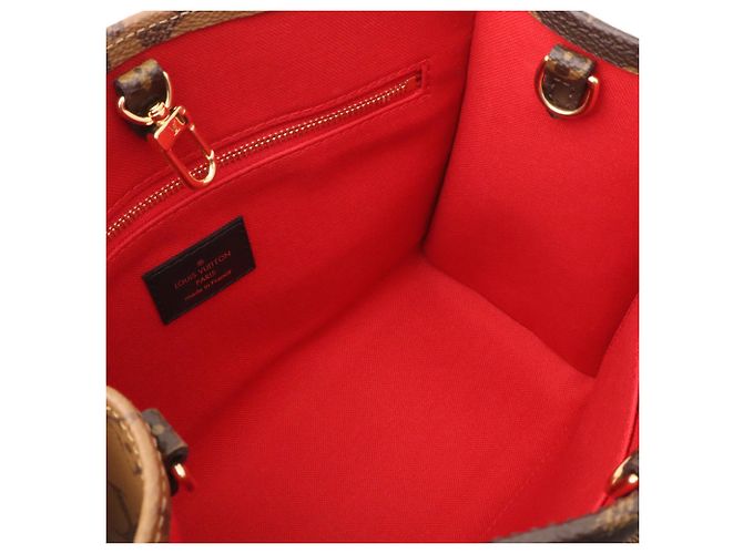 Borsa Louis Vuitton Monogram OnTheGo PM Marrone chiaro Marrone scuro - vista 9
