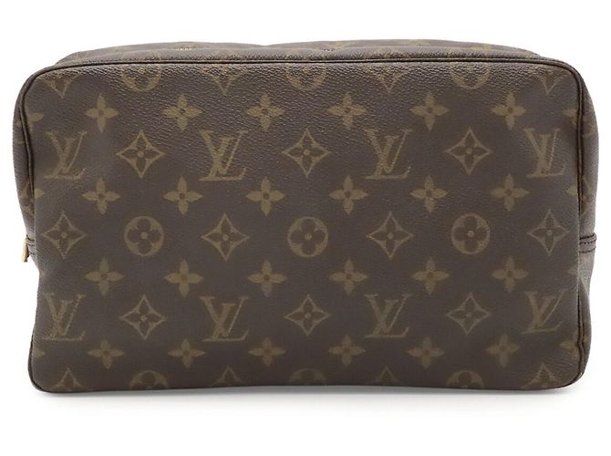 Louis Vuitton Monogram Trousse Toilette 28 Clutch Marrone - vista 2