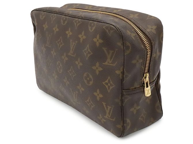 Louis Vuitton Monogram Trousse Toilette 28 Clutch Marrone - vista 3