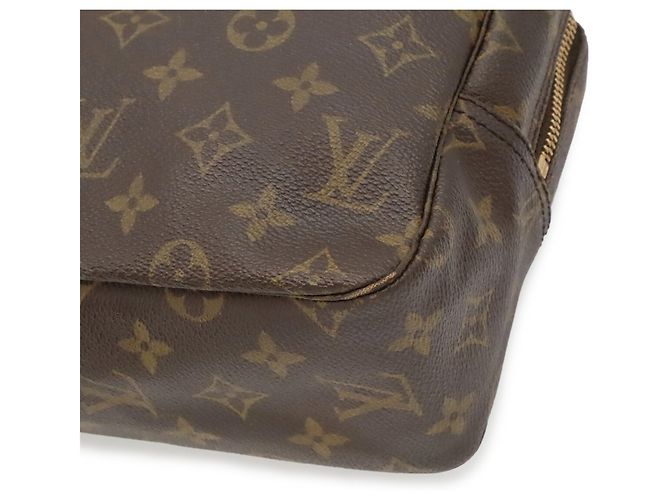 Louis Vuitton Monogram Trousse Toilette 28 Clutch Marrone - vista 4
