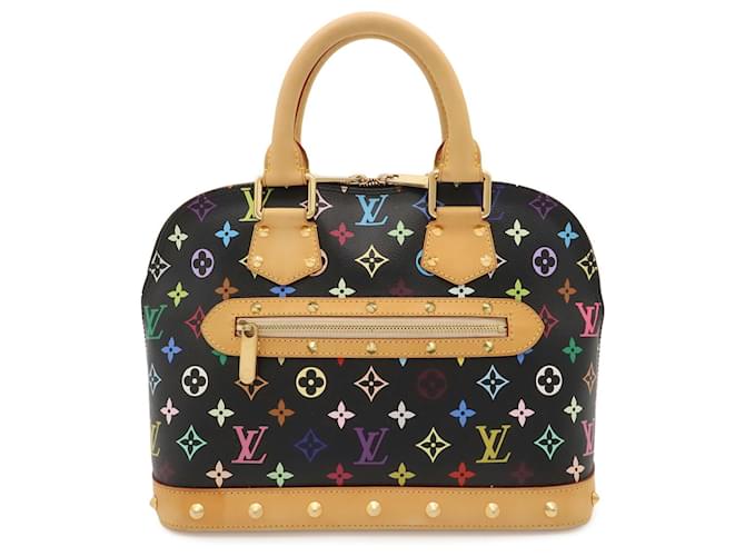 Borsa Louis Vuitton Monogram Multicolor Alma Noir Nero - vista 2