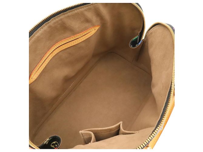 Borsa Louis Vuitton Monogram Multicolor Alma Noir Nero - vista 7