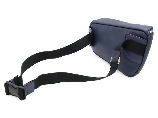 Borsa Loewe Puzzle - Borsa a tracolla in pelle blu navy - vista 3
