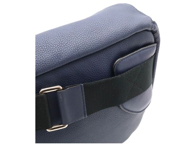 Borsa Loewe Puzzle - Borsa a tracolla in pelle blu navy - vista 6