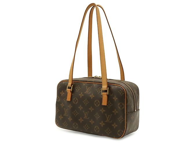 Borsa a Spalla Louis Vuitton Monogram Cite MM Marrone - vista 3