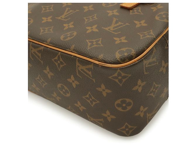 Borsa a Spalla Louis Vuitton Monogram Cite MM Marrone - vista 4