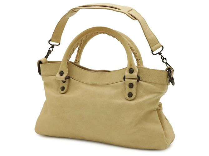 Balenciaga The First Handbag Crudo Giallo - vista 3