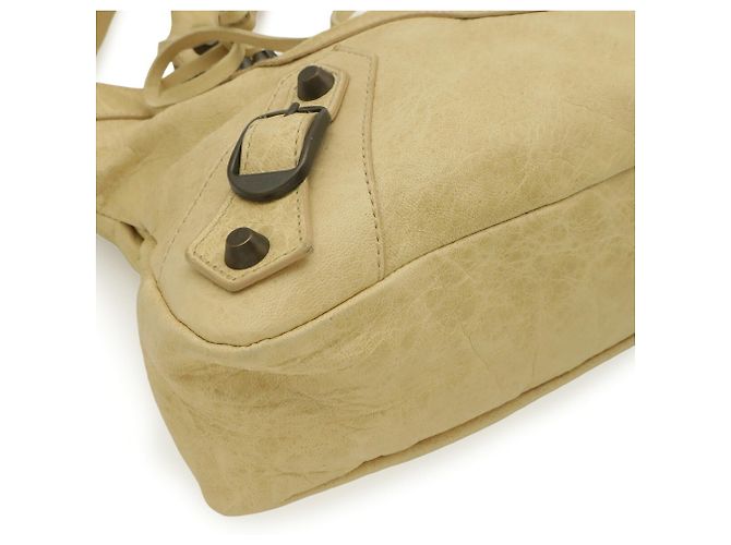 Balenciaga The First Handbag Crudo Giallo - vista 4