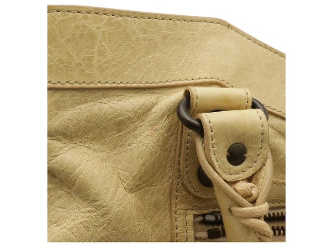 Balenciaga The First Handbag Crudo Giallo - vista 5