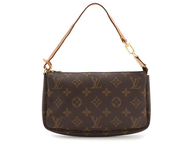 Borsa a mano Pochette Accessoires Monogram Louis Vuitton Marrone - vista 2