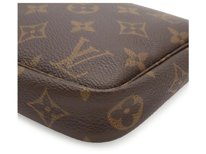 Borsa a mano Pochette Accessoires Monogram Louis Vuitton Marrone - vista 4