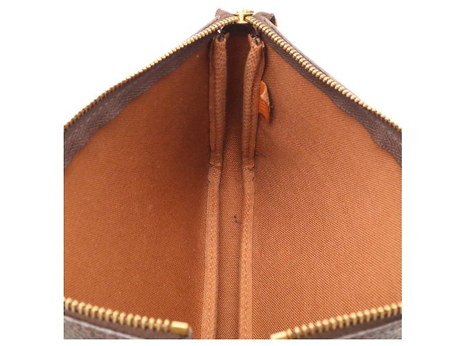 Borsa a mano Pochette Accessoires Monogram Louis Vuitton Marrone - vista 9