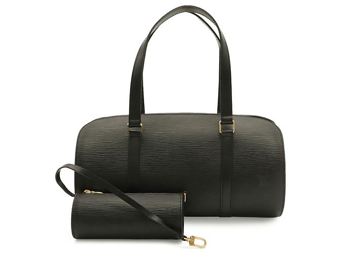 Borsa Louis Vuitton Epi Soufflot Nero - vista 2