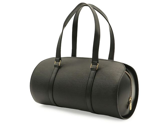 Borsa Louis Vuitton Epi Soufflot Nero - vista 3