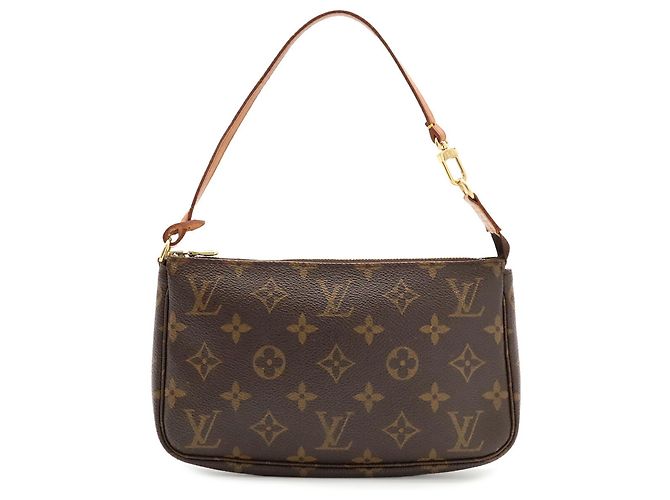 Borsa a mano Pochette Accessoires Monogram Louis Vuitton Marrone - vista 2