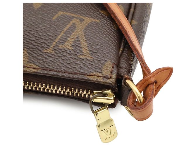 Borsa a mano Pochette Accessoires Monogram Louis Vuitton Marrone - vista 6