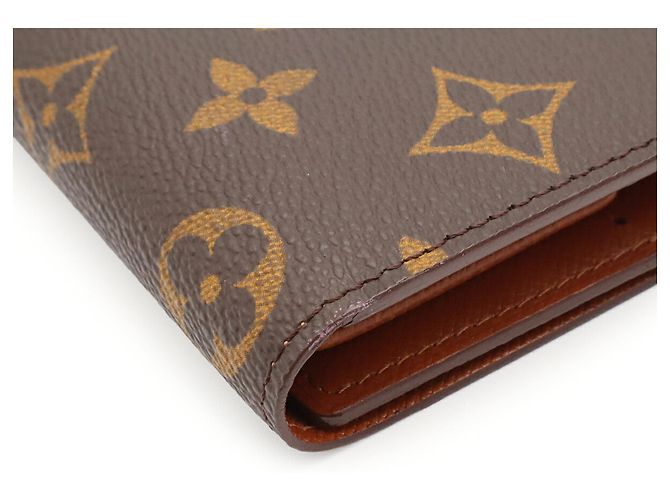 Cartera Louis Vuitton Monogram Portefeuille Tresor International Tri-fold Long Wallet Castaño - vista 4