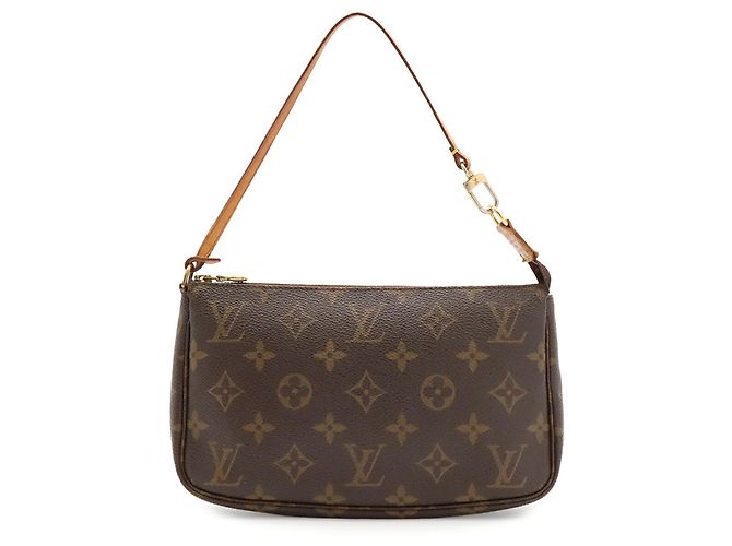 Borsa a mano Pochette Accessoires Monogram Louis Vuitton Marrone - vista 2