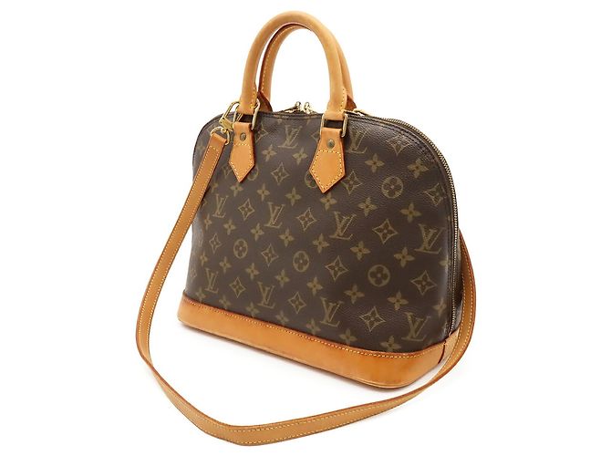 Borsa Louis Vuitton Monogram Alma M51130 Marrone - vista 3