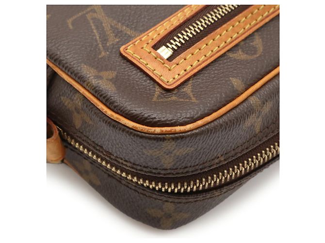 Borsa a tracolla Louis Vuitton Monogram Pochette Cite Marrone - vista 4