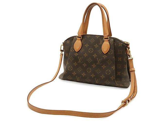 Borsa Louis Vuitton Monogram Rivoli PM Marrone - vista 3